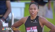 Allyson Felix 2nd in 400m semi, the ONLY Olympic veteran to make the final | NBC Sports