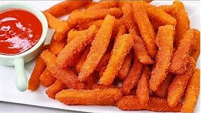 Carrot Fry Recipe | Crispy Carrot Fry | Tea Time Snacks idea | Toasted