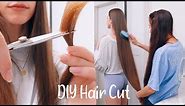 CUTTING OUR LONG HAIR AT HOME!! (using Brad Mondo's Method)