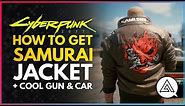 CYBERPUNK 2077 | How to Get the SAMURAI JACKET + Iconic Pistol Malorian Arms 3516 & Porsche 911