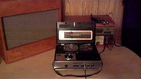 Panasonic reel to reel tape recorder acoustic guitar and 1/4" tape 3" RTR vintage field recorder