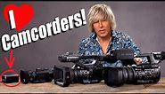 Big camcorders vs small camcorders Sony CX405 Panasonic VX981 Z90V JVC 500