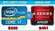 Intel Core i7 6700K vs AMD A9 9410