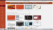 How to Search for Online Templates & Themes in PowerPoint on Windows