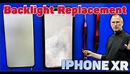 how to replace the backlight on the iphone xr/ backlight replacement Iphone