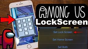 Among us LockScreen Tutorial for iOS/iPhone in few Clicks!