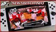 NEW Persona 5 Royal Nintendo Switch info