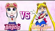 my talking angela - new gameplay update || Talking angela vs Sailor Moon🌙