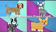 Layered Dog Paper Craft Project: Free Pet SVG Files for Cricut