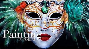 How to Paint a Venetian Carnival Mask | Acrylic Painting Tutorial