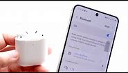 How To Connect AirPods To Samsung Galaxy S21 FE!