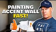 Painting an Accent Wall Quickly. Paint Different Wall Colors.