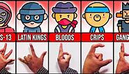 Gang Signs and Their Meanings (Bloods, Crips, Chicago)