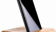 LIFATION Bamboo Phone Stand Stylish Cellphone Holder for Desk Wood Smartphone Stand with Natural Design