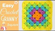 Super Easy Granny Square for Beginners - Changing Colors! 🌈 The Secret Yarnery