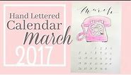 Pink Telephone Calendar | March 2017