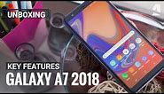 Samsung Galaxy A7 (2018) unboxing and key features