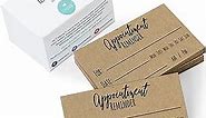 200 Appointment Reminder Cards - Kraft Style for Business, Hair Salon, Dental Office, Massage Therapist, Grooming, Hairdresser, Medical Doctors and More - Bulk Pack of Your Next Appointment Cards …