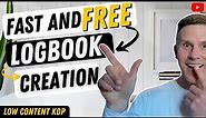 How to Create Logbook Interiors Fast and Free! | Low Content Publishing KDP