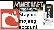 How to continue using Mojang account on Minecraft Java edition