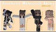 Aesthetic Minecraft Hd Skins|With Links in the description|Minecraft Bedrock