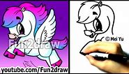 How to Draw Fantasy Animals - Pegasus - Cute Art - Drawing Tutorials - Fun2draw | Online Anime Class