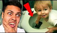 REACTING TO KIDS DOING STUPID THINGS