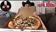 Papa Johns NEW Parmesan Crust The Works Pizza REVIEW