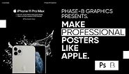 Apple iPhone Advertisement Poster | Product Poster Tutorial | Photoshop