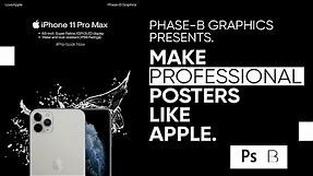 Apple iPhone Advertisement Poster | Product Poster Tutorial | Photoshop