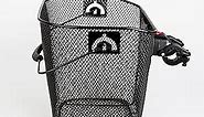 Steel Mesh Bike Basket with Quick Release Bracket, Hanging Basket for Bicycle, Front Handlebar Storage Basket, Sports and Mountain Bike Accessories