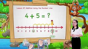 Math For Kids | Lesson 27. Addition Using the Number Line | Kindergarten