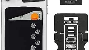 Dog Phone Cases Gecko Wallet Phone Case Gift Card Holder Cellphone Wallet Credit Card Phone Holder – Paw Print Cell Phone Case Dog Wallets Paw Print Items Dog Wallet – COVERED POCKET - (DOG PAW PRINT)