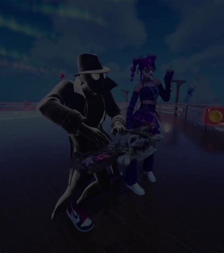 ❶ ❷ ❸ ❹ 𝑽7? ft.@Crystal.Cuteee 🩷 sound by @prodpoodee (map:emotify by @lamatteo) #fortnite #dance #spidernoir #remix #hispanic