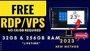 How to Create RDP for Lifetime 2023 Lifetime | Get Free RDP/VPS Server | No Required