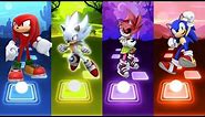 Sonic The Hedgehog 🆚 Knuckles The Echidna 🆚 Hyper Sonic 🆚 Amy Exe Sonic | Sonic Tiles Hop