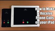 Make phone calls using your iPad or iPod