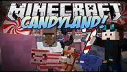 Minecraft | CANDYLAND! (Candy Cane Pigs, Chocolate Dogs, Candy Dimension & More!) | Mod Showcase