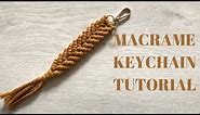 Macrame Keychain Tutorial - Easy Macrame Tutorial For Beginners - Macrame For Beginners -