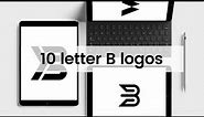 10 letter B logo designs