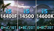 Intel i5-14400F vs i5-14500 vs i5-14600K // Test in 10 Games