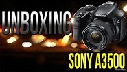 unboxing new sony DSLR camera 3500