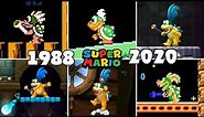 Evolution Of Larry Koopa Battles In 2D Super Mario Platform Games [1988-2020]