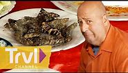 Eating Fried Snake Skin & Beating Snake Heart | Bizarre Foods with Andrew Zimmern | Travel Channel