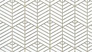 Mecpar Gold Geometric Wallpaper Hexagon Geometric Peel and Stick Wallpaper 17.7 in x 394 in Stripes Wallpaper Gold Contact Paper Vinyl Film Self Adhesive Removable Wallpaper for Room Cabinet Drawer