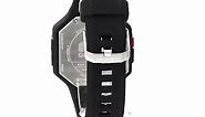 Quiksilver The Addictiv 2.0 Men's Digital Watch with LCD Dial Digital Display and Black Silicone