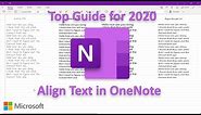 Microsoft OneNote Align Text with College Rule Page Lines - Best Top Guide for OneNote users 2020