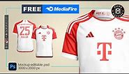 Adidas 2023 jersey mockup FREE PSD + Download