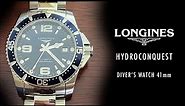 Watch Unboxing - Longines HydroConquest Automatic Blue Dial. Diver's Watch