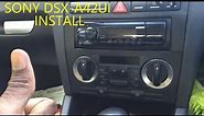 Car Stereo Sony DSX A42UI Install On Audi A3